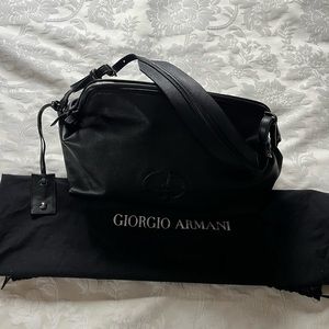 Giorgio Armani Vintage Black Leather Purse